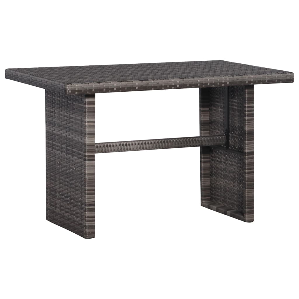 3-delige Bistroset met kussens poly rattan grijs is nu te koop bij PeponiXL, paradijselijk wonen!