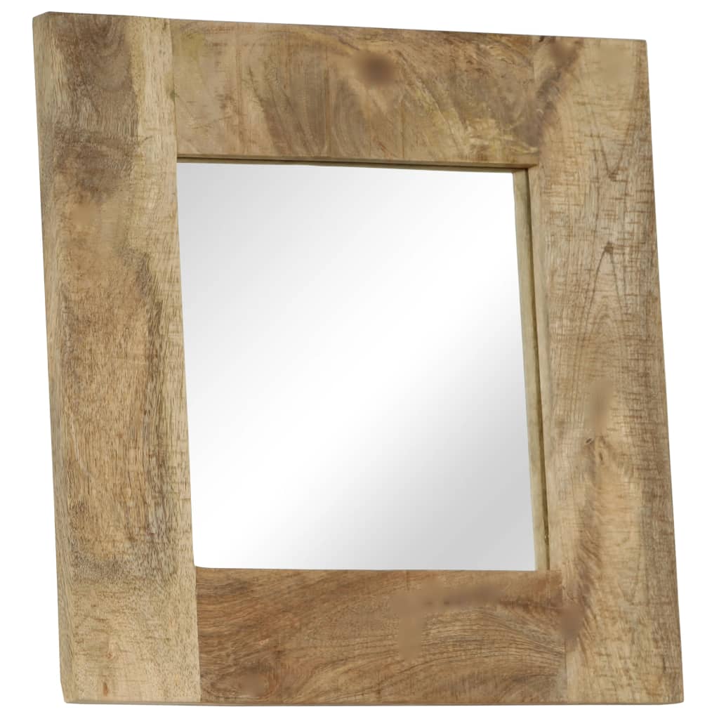 Spiegel 50x50 cm massief mangohout is nu te koop bij PeponiXL, paradijselijk wonen!