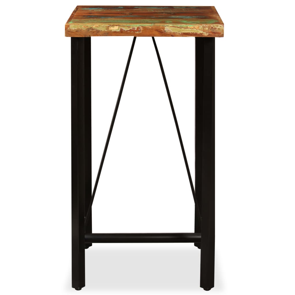 Barset massief gerecycled hout, echt leer en canvas 3-delig is nu te koop bij PeponiXL, paradijselijk wonen!