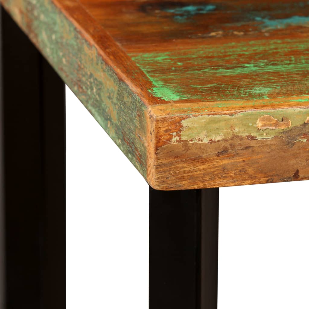 Barset massief gerecycled hout, echt leer en canvas 3-delig is nu te koop bij PeponiXL, paradijselijk wonen!