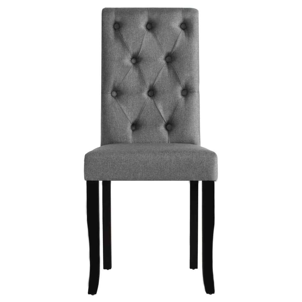 Eetkamerstoelen 6 st stof donkergrijs is nu te koop bij PeponiXL, paradijselijk wonen!