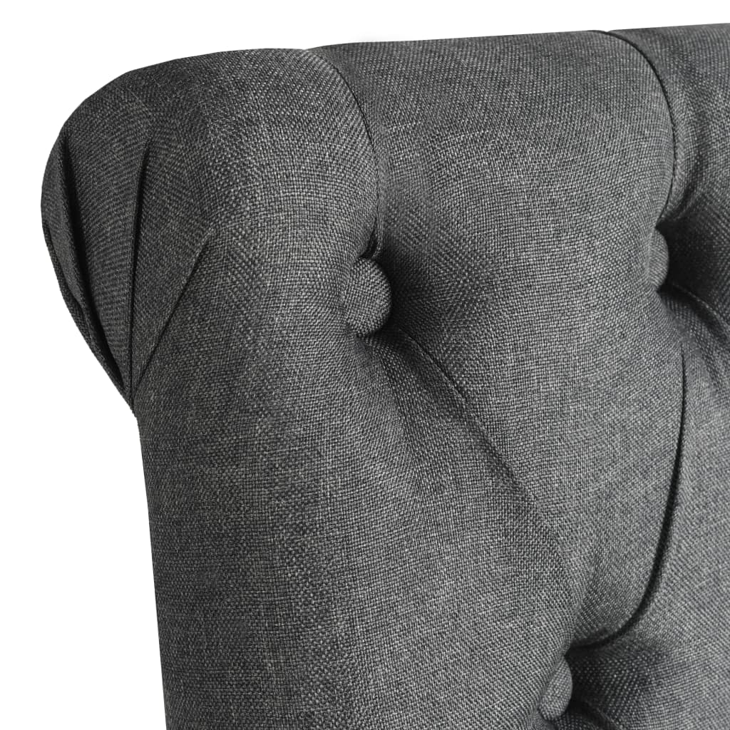 Eetkamerstoelen 6 st stof donkergrijs is nu te koop bij PeponiXL, paradijselijk wonen!