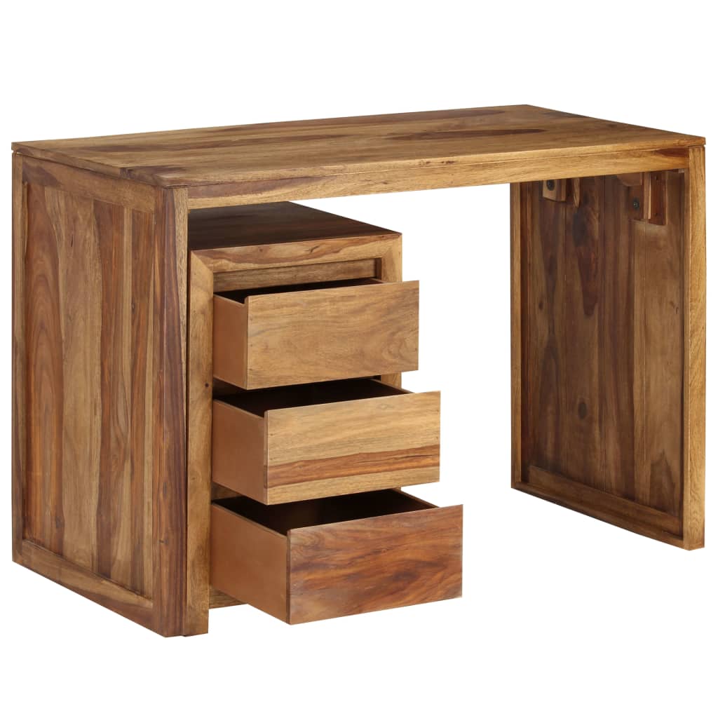 Schrijftafel 110x55x76 cm massief acaciahout is nu te koop bij PeponiXL, paradijselijk wonen!