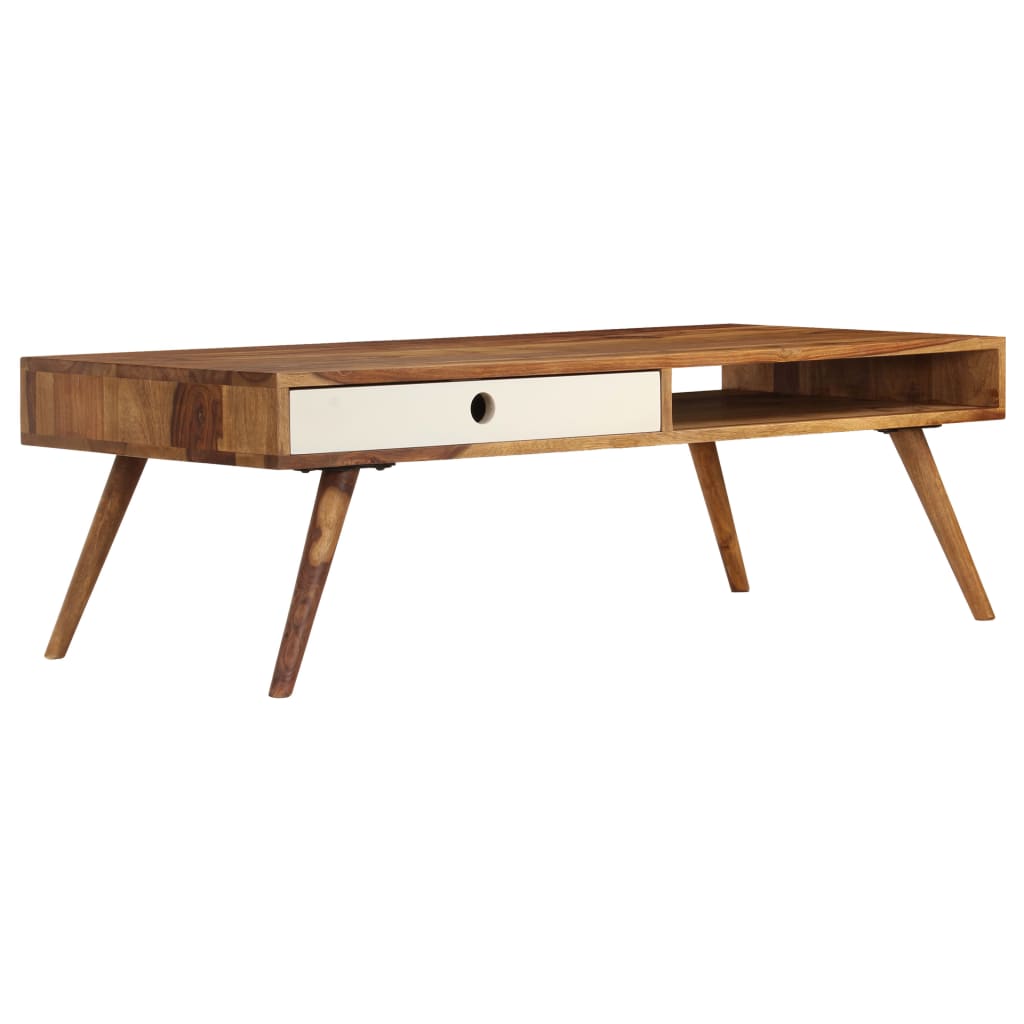 Salontafel 110x50x35 cm massief acaciahout is nu te koop bij PeponiXL, paradijselijk wonen!