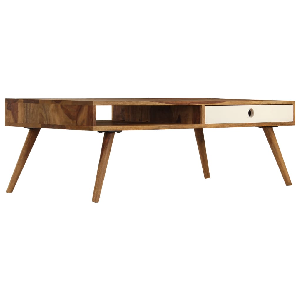 Salontafel 110x50x35 cm massief acaciahout is nu te koop bij PeponiXL, paradijselijk wonen!