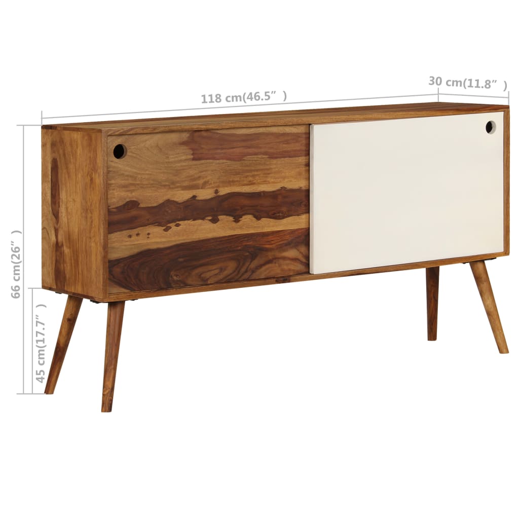 Dressoir 118x30x66 cm massief acaciahout is nu te koop bij PeponiXL, paradijselijk wonen!