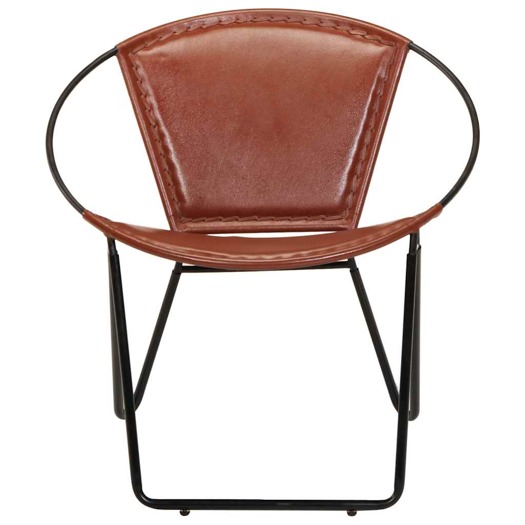 Stoel echt leer bruin is nu te koop bij PeponiXL, paradijselijk wonen!
