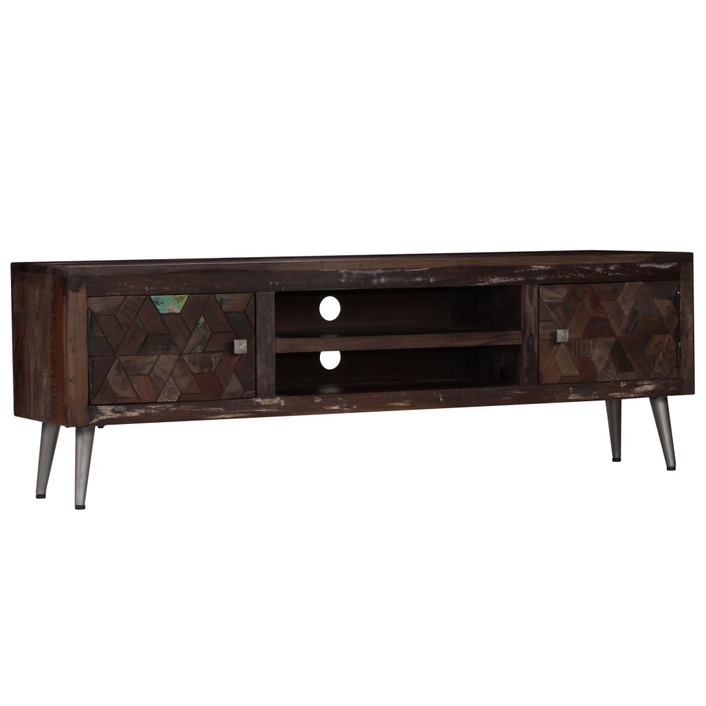 Tv-meubel 140x30x45 cm massief gerecycled hout