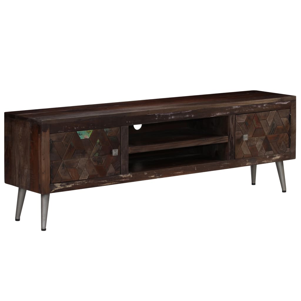 Tv-meubel 140x30x45 cm massief gerecycled hout