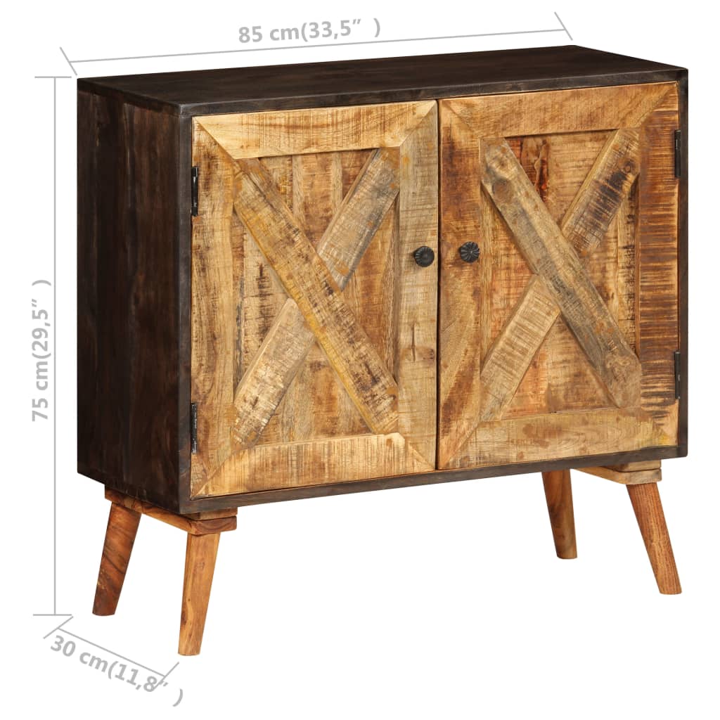 Dressoir 85x30x75 cm massief mangohout is nu te koop bij PeponiXL, paradijselijk wonen!