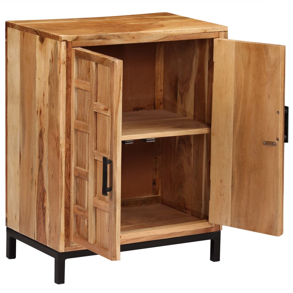 Dressoir 60x35x76 cm massief acaciahout bruin is nu te koop bij PeponiXL, paradijselijk wonen!
