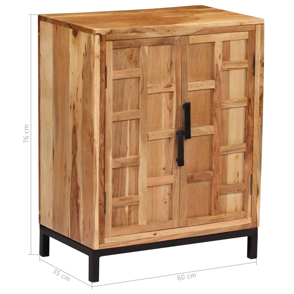Dressoir 60x35x76 cm massief acaciahout bruin is nu te koop bij PeponiXL, paradijselijk wonen!