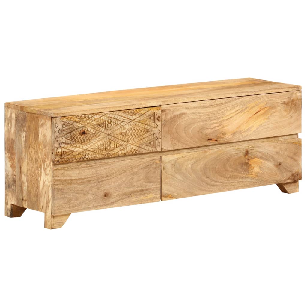 Tv-meubel 110x30x40 cm massief mangohout is nu te koop bij PeponiXL, paradijselijk wonen!