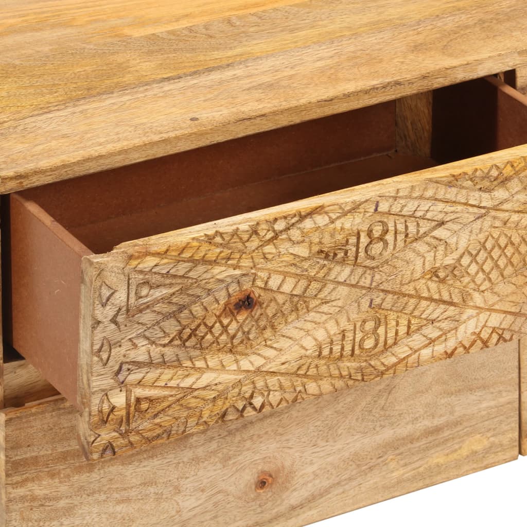 Tv-meubel 110x30x40 cm massief mangohout is nu te koop bij PeponiXL, paradijselijk wonen!