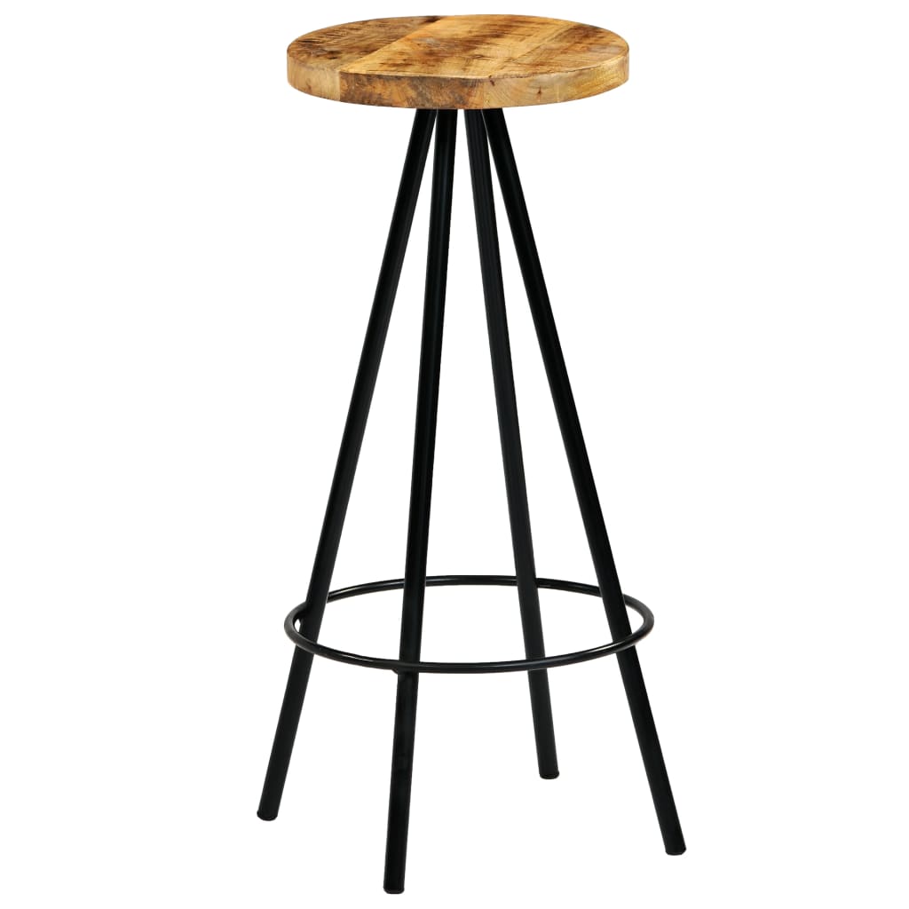 Barkrukken 2 st massief mangohout is nu te koop bij PeponiXL, paradijselijk wonen!