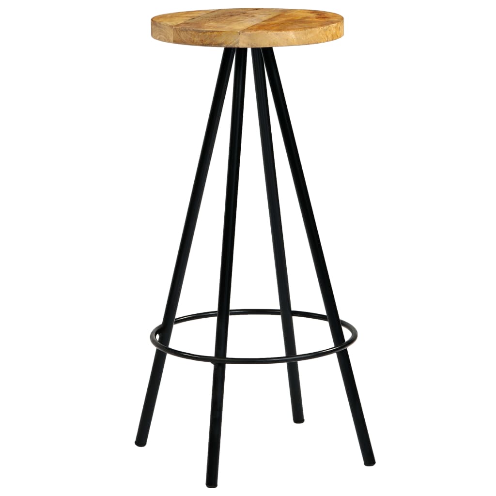 Barkrukken 2 st massief mangohout is nu te koop bij PeponiXL, paradijselijk wonen!