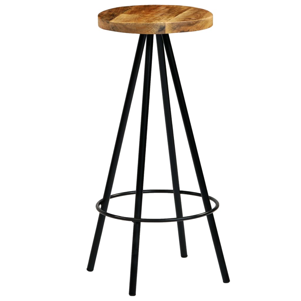 Barkrukken 2 st massief mangohout is nu te koop bij PeponiXL, paradijselijk wonen!