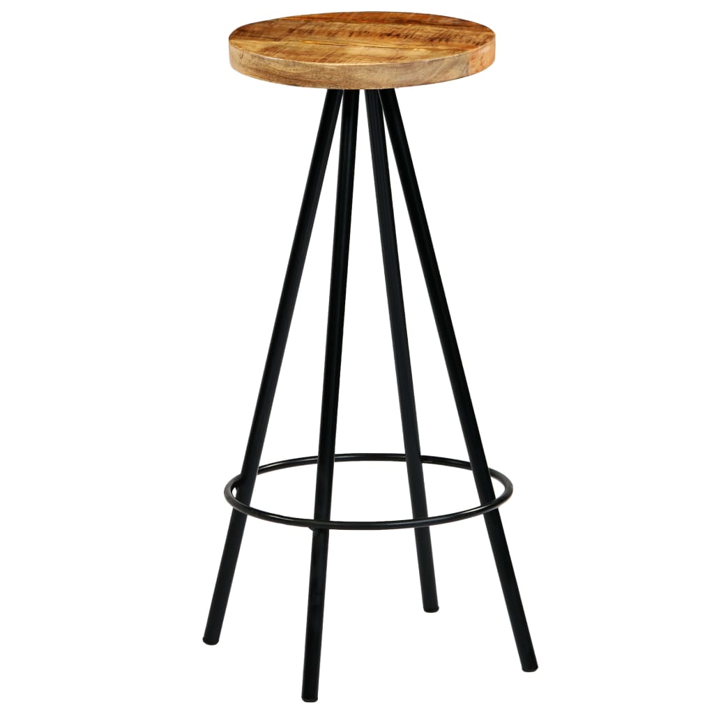 Barkrukken 2 st massief mangohout is nu te koop bij PeponiXL, paradijselijk wonen!
