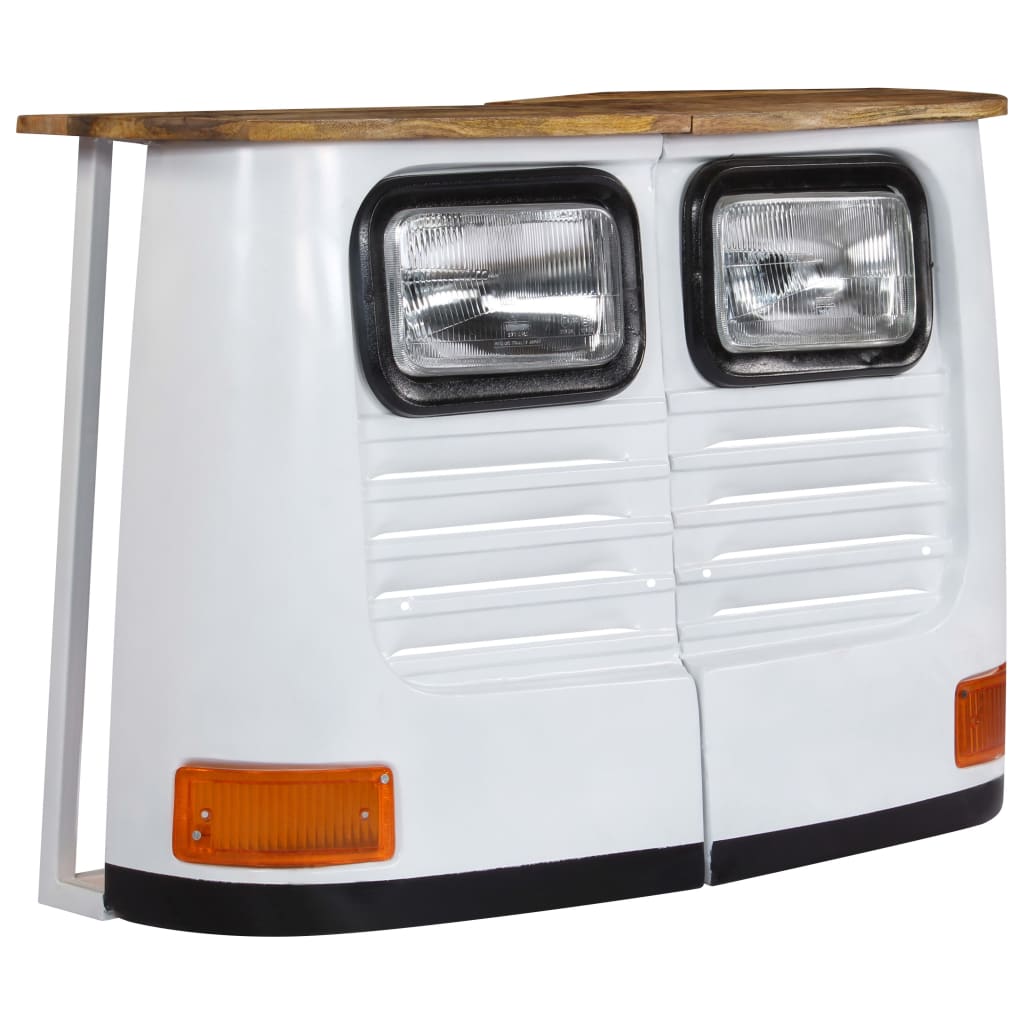 Dressoir vrachtwagen massief mangohout wit is nu te koop bij PeponiXL, paradijselijk wonen!