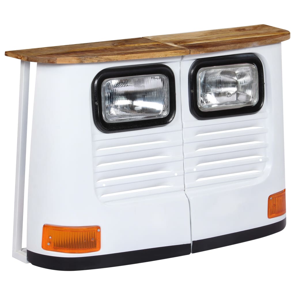 Dressoir vrachtwagen massief mangohout wit is nu te koop bij PeponiXL, paradijselijk wonen!