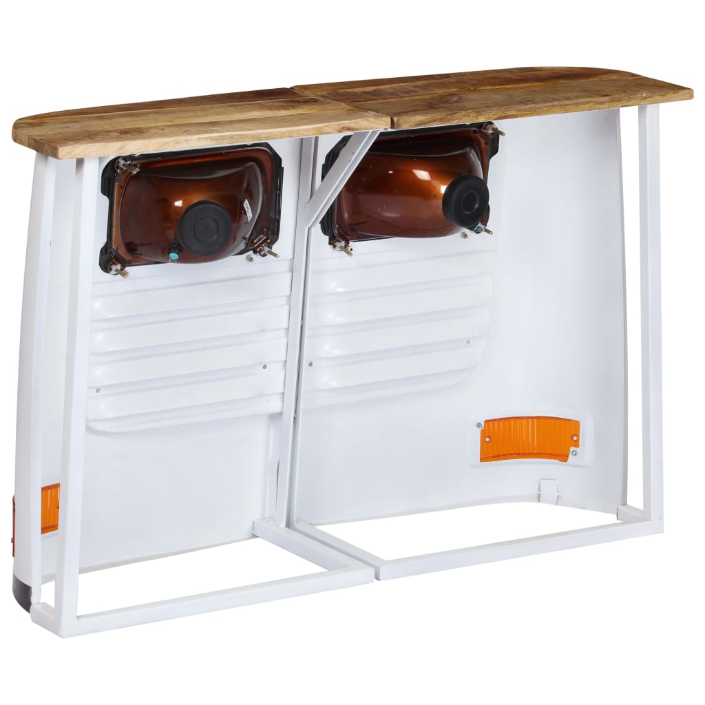 Dressoir vrachtwagen massief mangohout wit is nu te koop bij PeponiXL, paradijselijk wonen!
