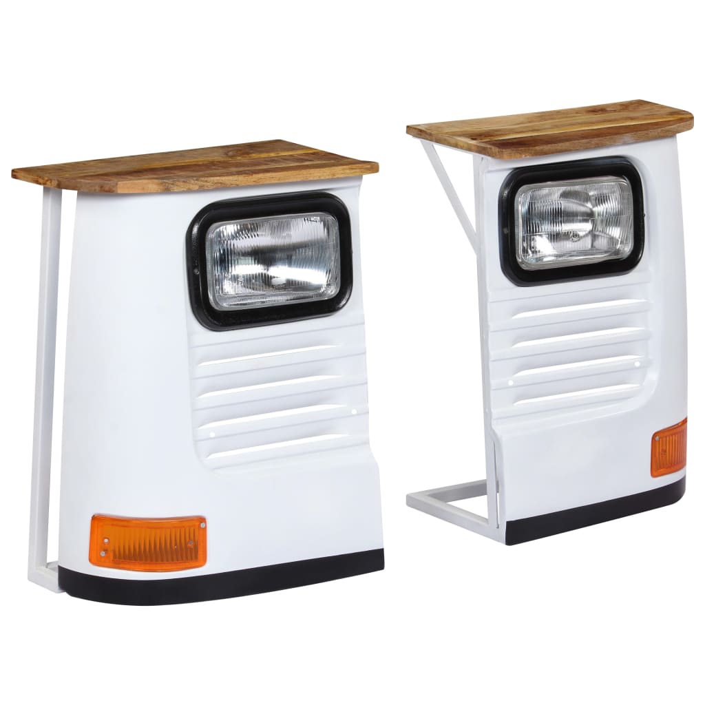 Dressoir vrachtwagen massief mangohout wit is nu te koop bij PeponiXL, paradijselijk wonen!