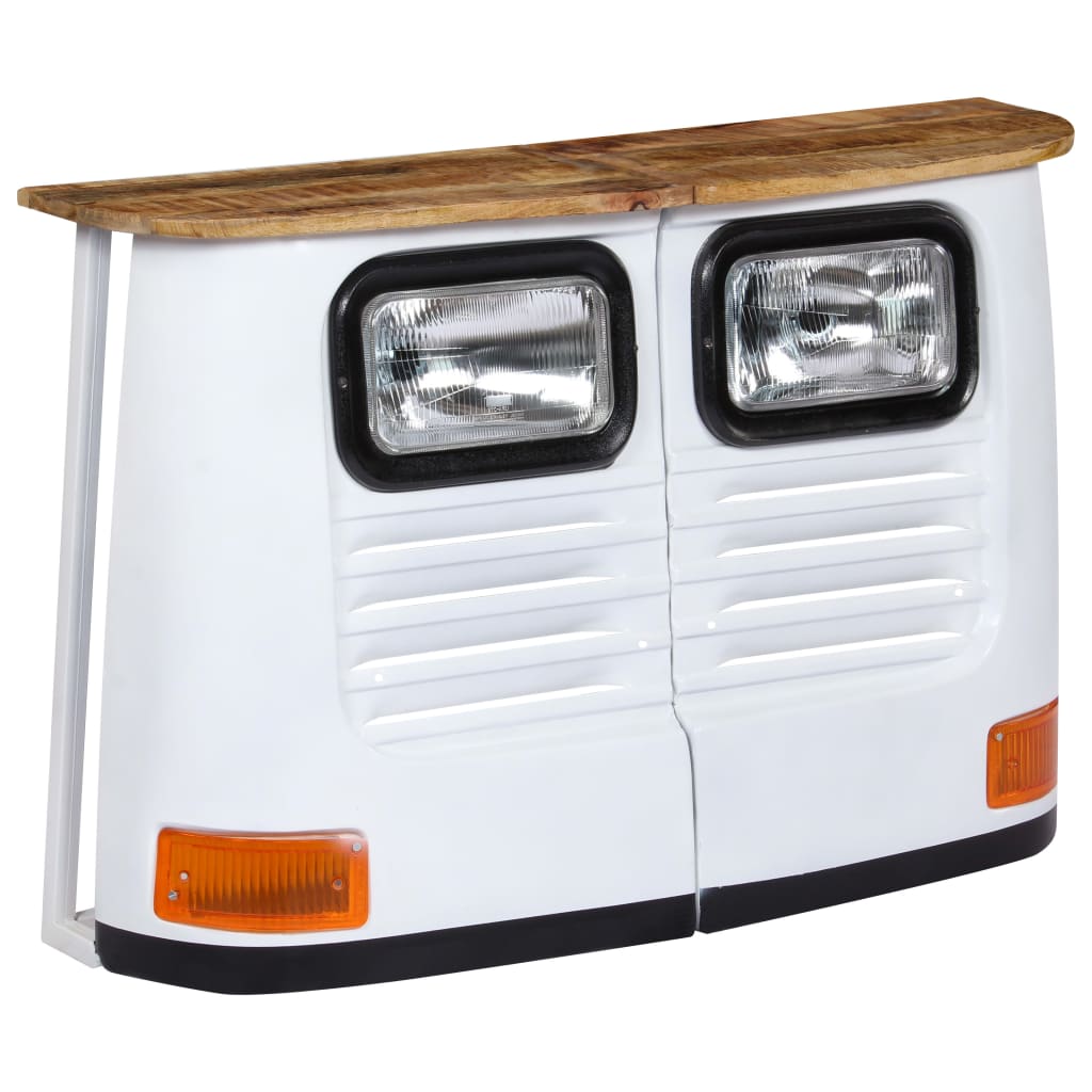 Dressoir vrachtwagen massief mangohout wit is nu te koop bij PeponiXL, paradijselijk wonen!