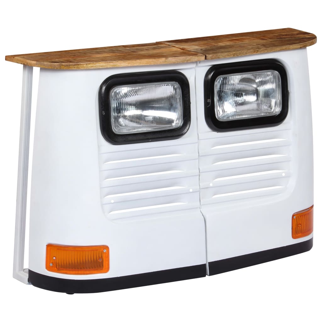 Dressoir vrachtwagen massief mangohout wit is nu te koop bij PeponiXL, paradijselijk wonen!