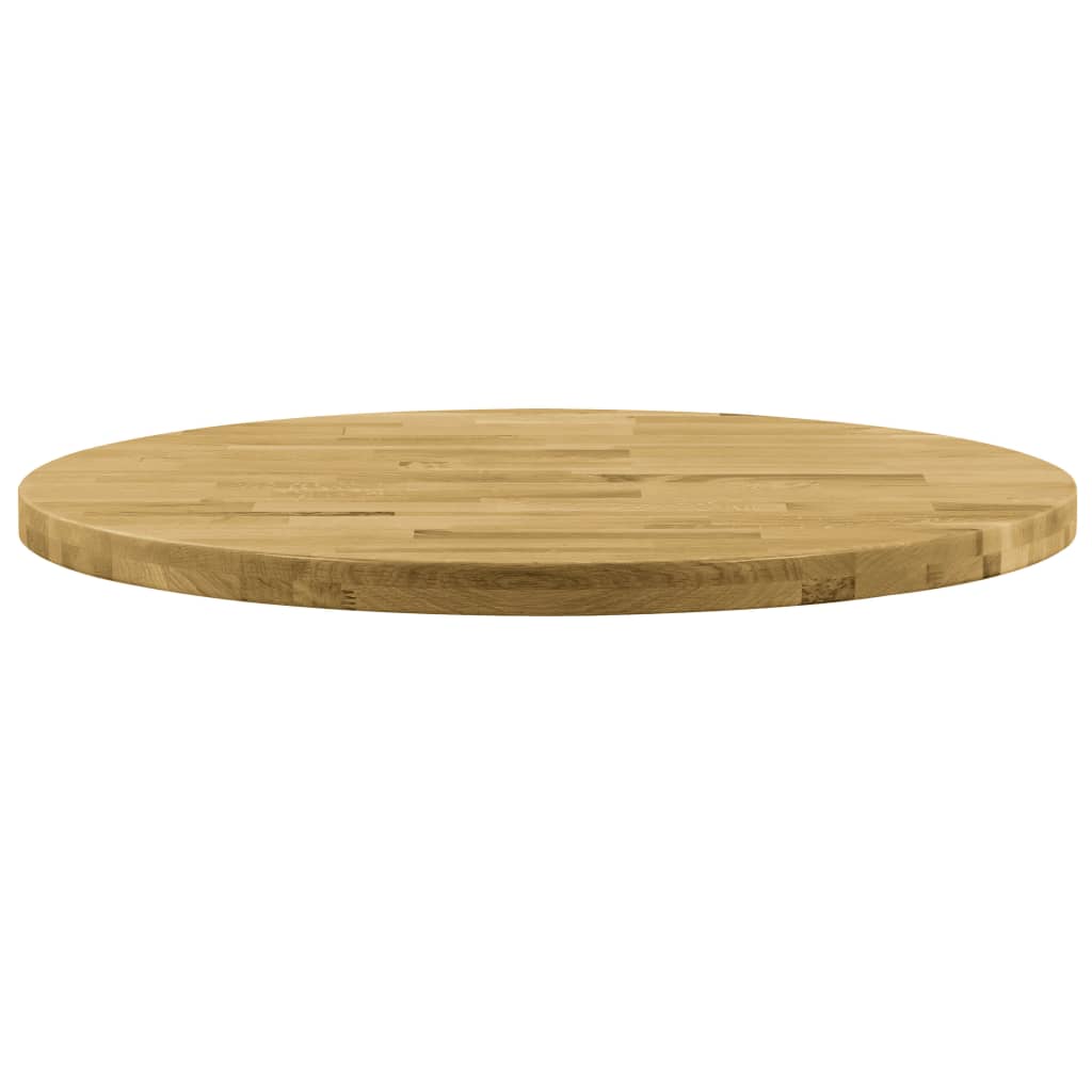 Tafelblad rond 44 mm 400 mm massief eikenhout is nu te koop bij PeponiXL, paradijselijk wonen!