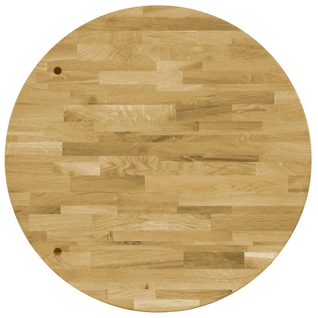 Tafelblad rond 44 mm 400 mm massief eikenhout is nu te koop bij PeponiXL, paradijselijk wonen!
