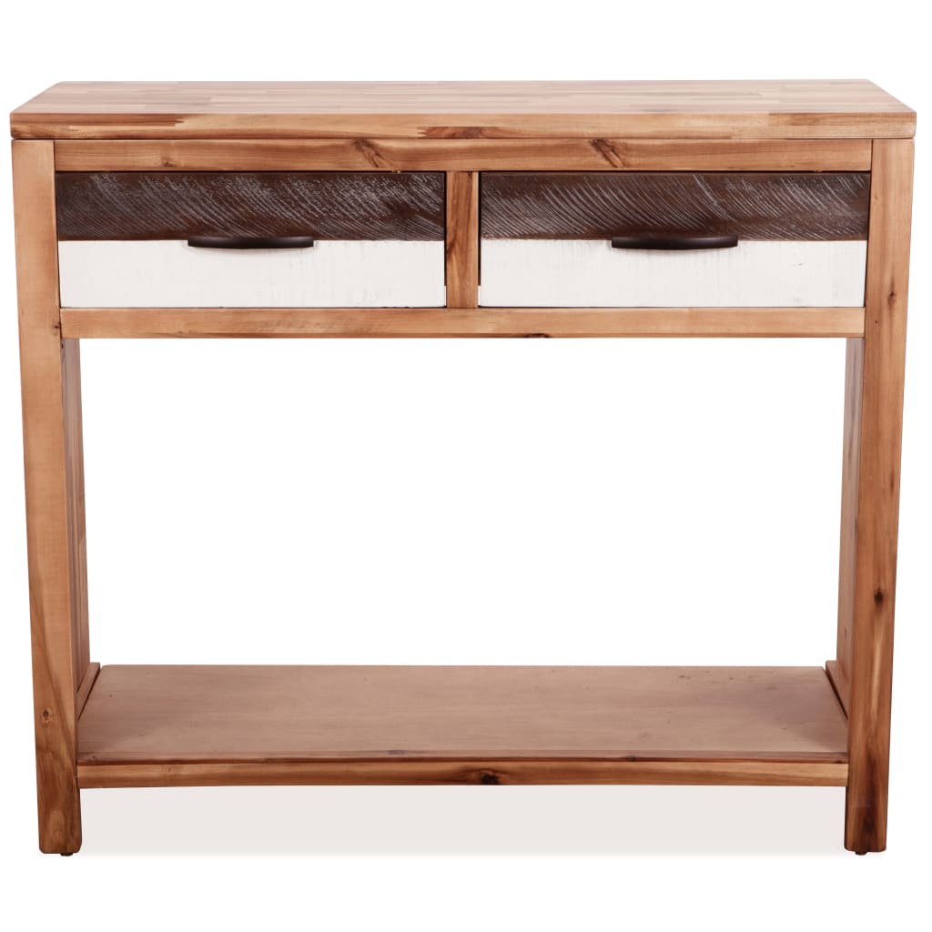 Wandtafel 86x30x75 cm massief acaciahout is nu te koop bij PeponiXL, paradijselijk wonen!