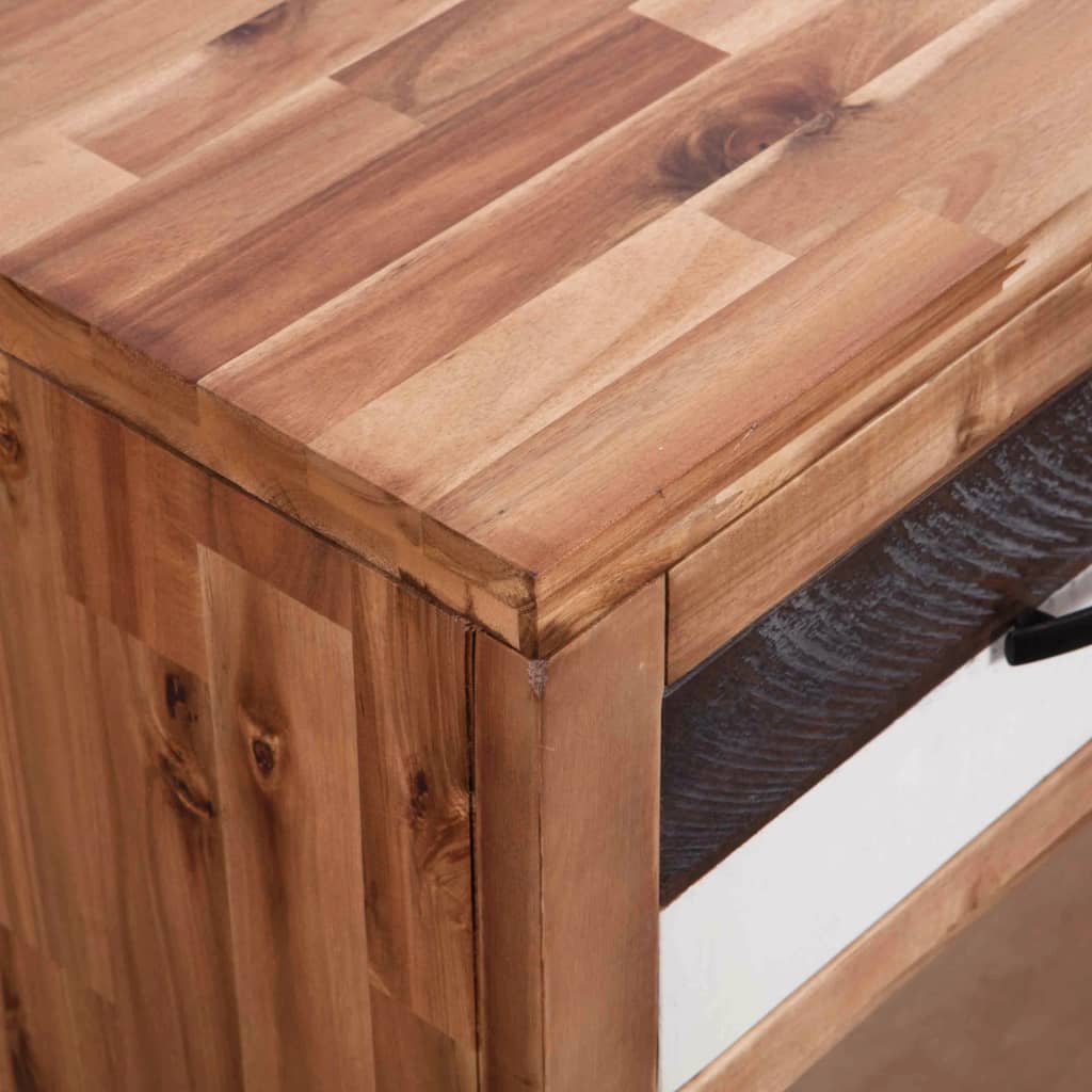 Wandtafel 86x30x75 cm massief acaciahout is nu te koop bij PeponiXL, paradijselijk wonen!
