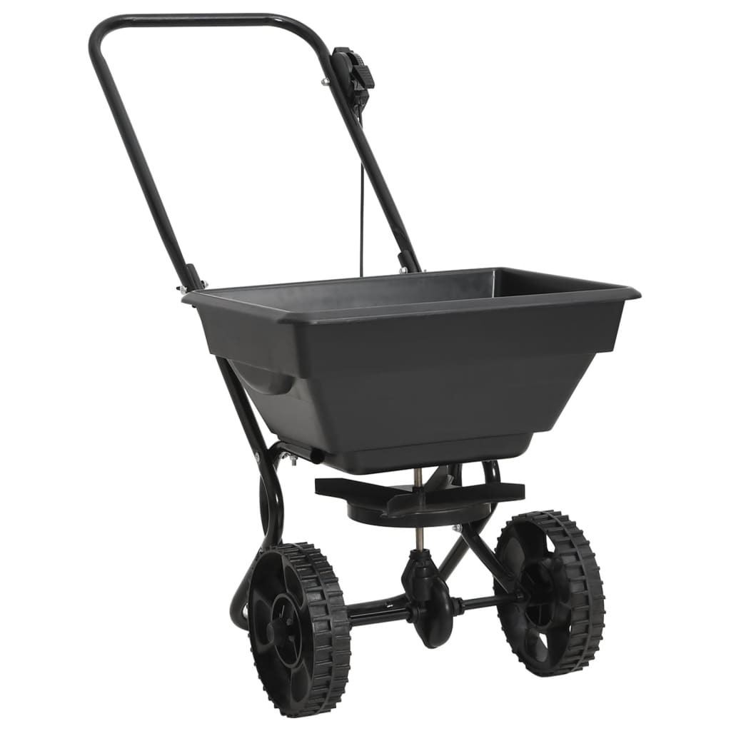 Strooiwagen duwmodel 15 L 80x46x75 cm PVC en staal is nu te koop bij PeponiXL, paradijselijk wonen!