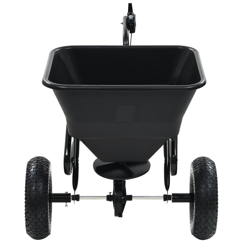 Strooiwagen sleepmodel 45 L 125x74x79 cm PVC en staal is nu te koop bij PeponiXL, paradijselijk wonen!