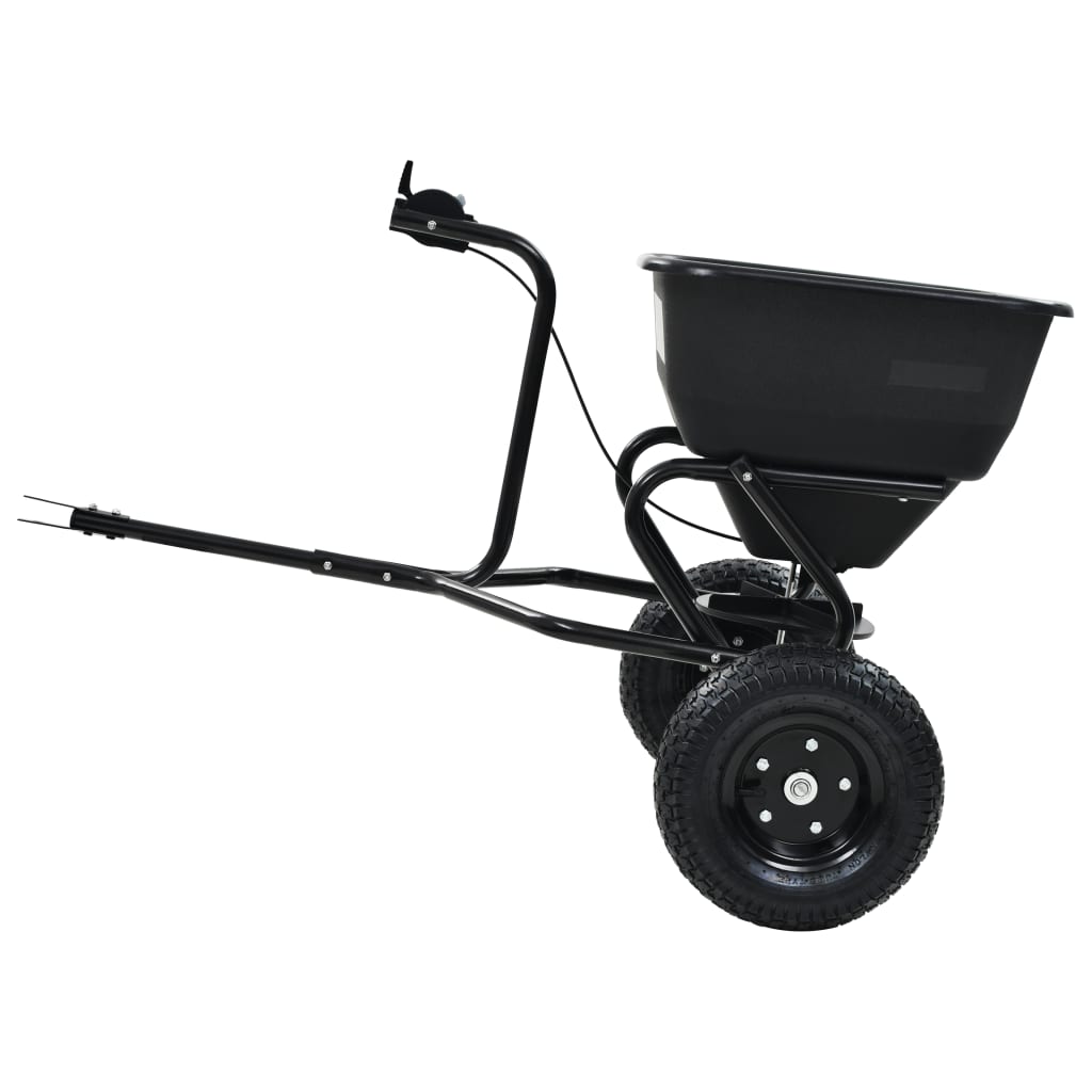 Strooiwagen sleepmodel 45 L 125x74x79 cm PVC en staal is nu te koop bij PeponiXL, paradijselijk wonen!
