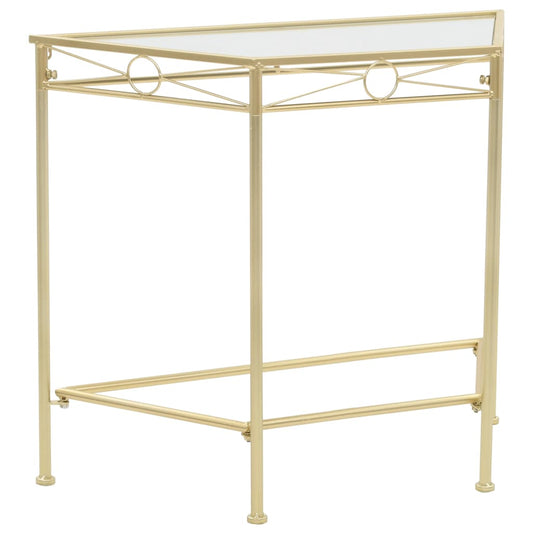 Bijzettafel in vintage stijl 87x34x73 cm metaal goud is nu te koop bij PeponiXL, paradijselijk wonen!