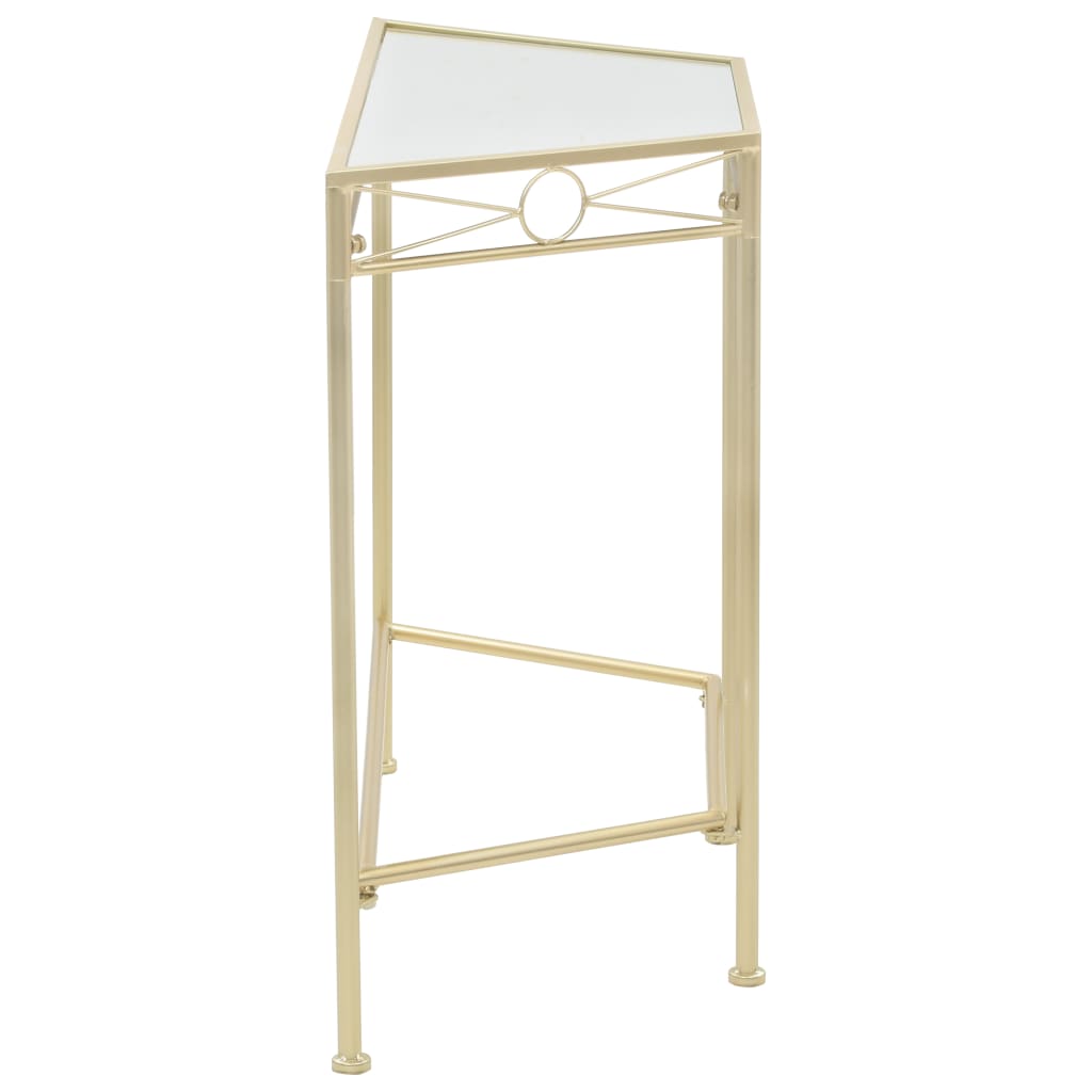 Bijzettafel in vintage stijl 87x34x73 cm metaal goud is nu te koop bij PeponiXL, paradijselijk wonen!