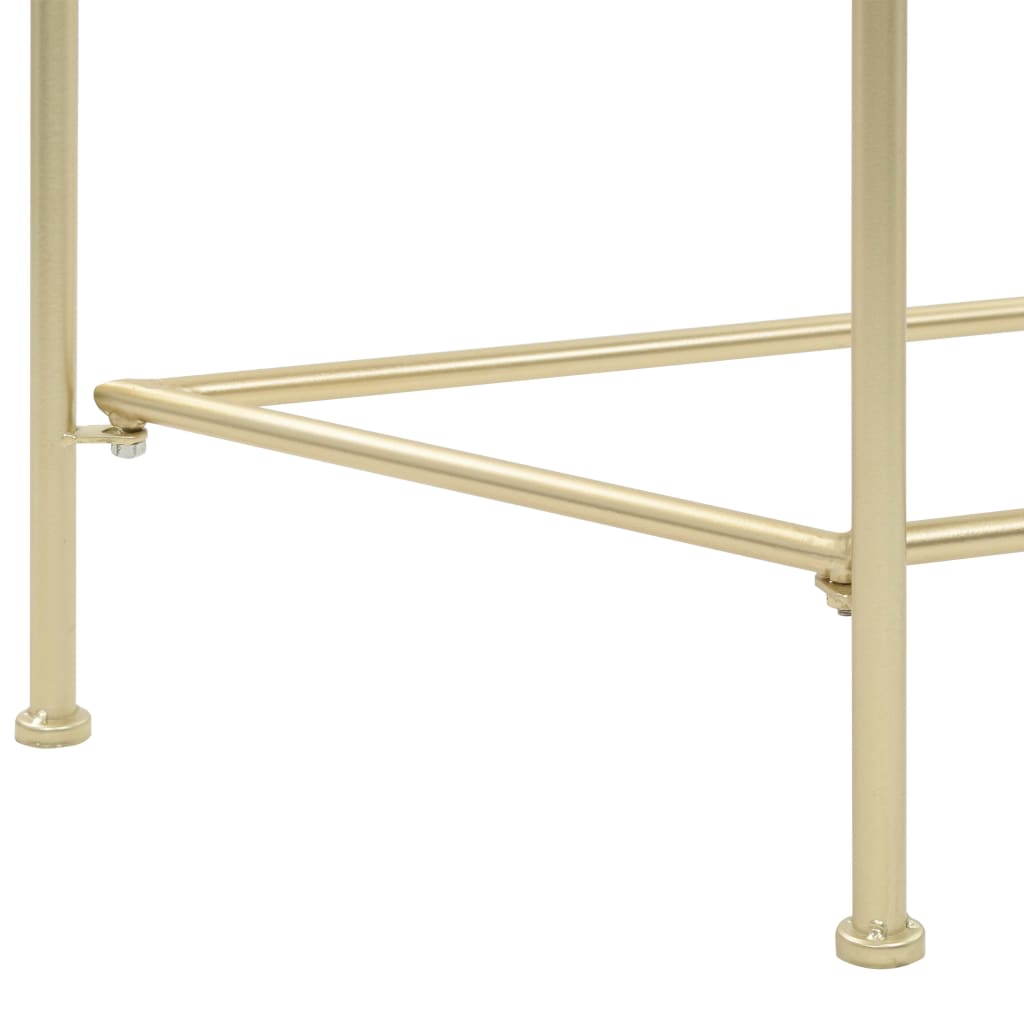 Bijzettafel in vintage stijl 87x34x73 cm metaal goud is nu te koop bij PeponiXL, paradijselijk wonen!