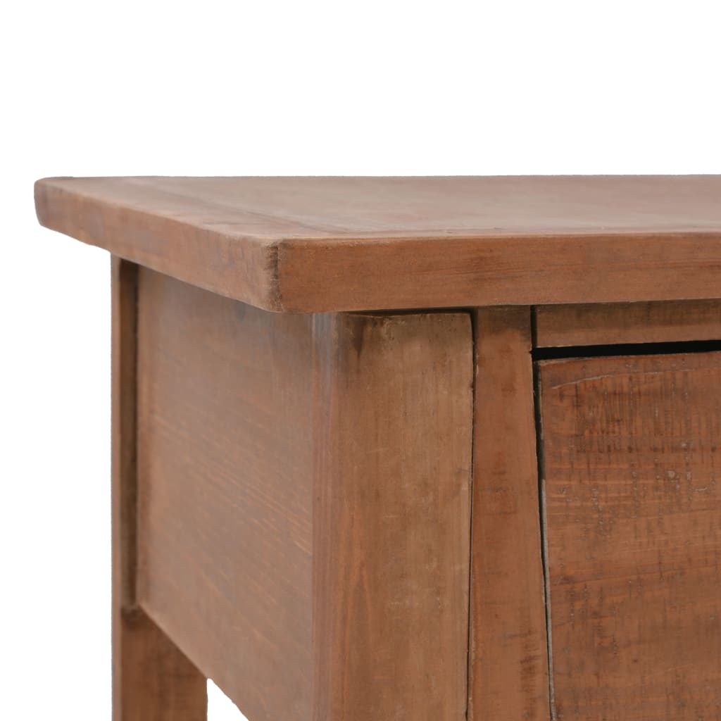 Wandtafel 126x40x77,5 cm massief vurenhout bruin is nu te koop bij PeponiXL, paradijselijk wonen!
