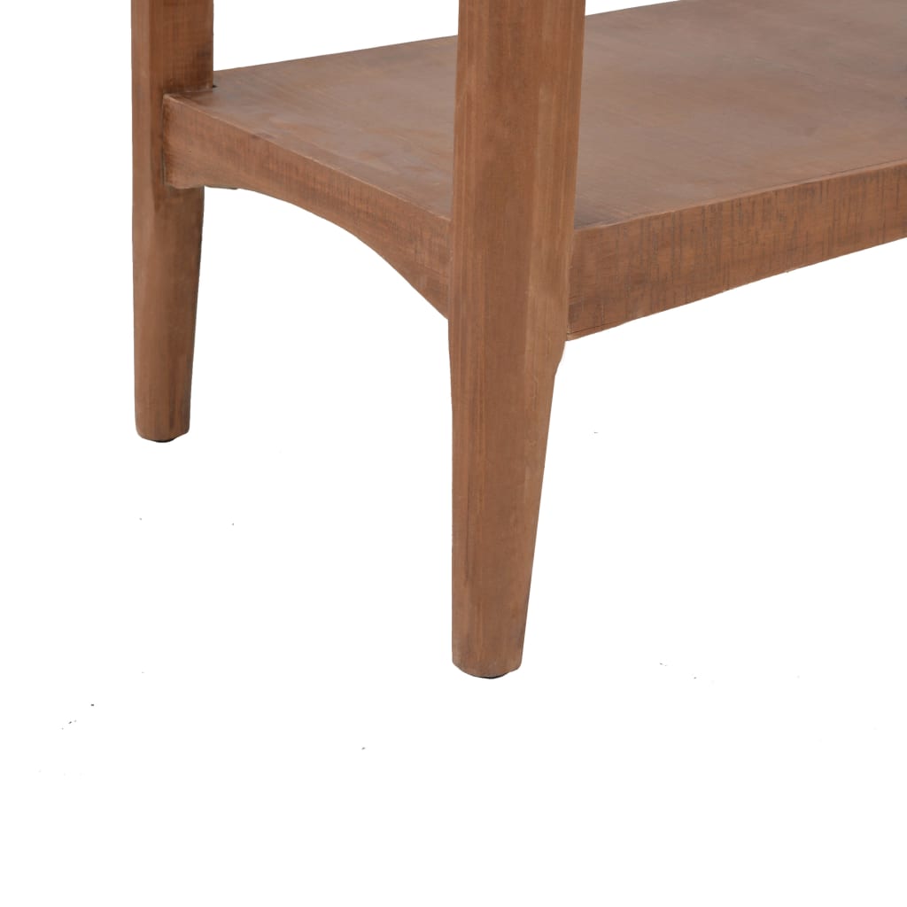Wandtafel 126x40x77,5 cm massief vurenhout bruin is nu te koop bij PeponiXL, paradijselijk wonen!