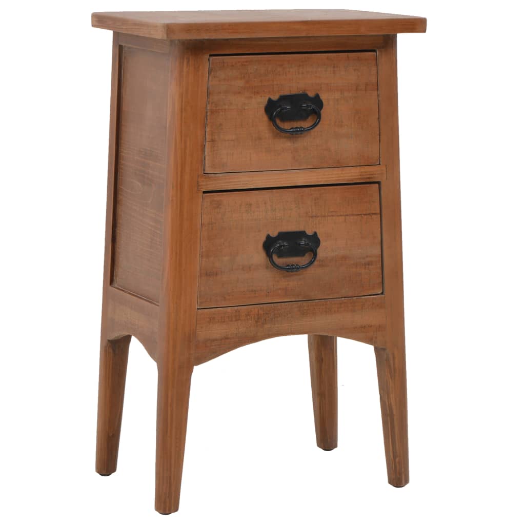 Nachtkastje 40x29x68 cm massief vurenhout bruin is nu te koop bij PeponiXL, paradijselijk wonen!