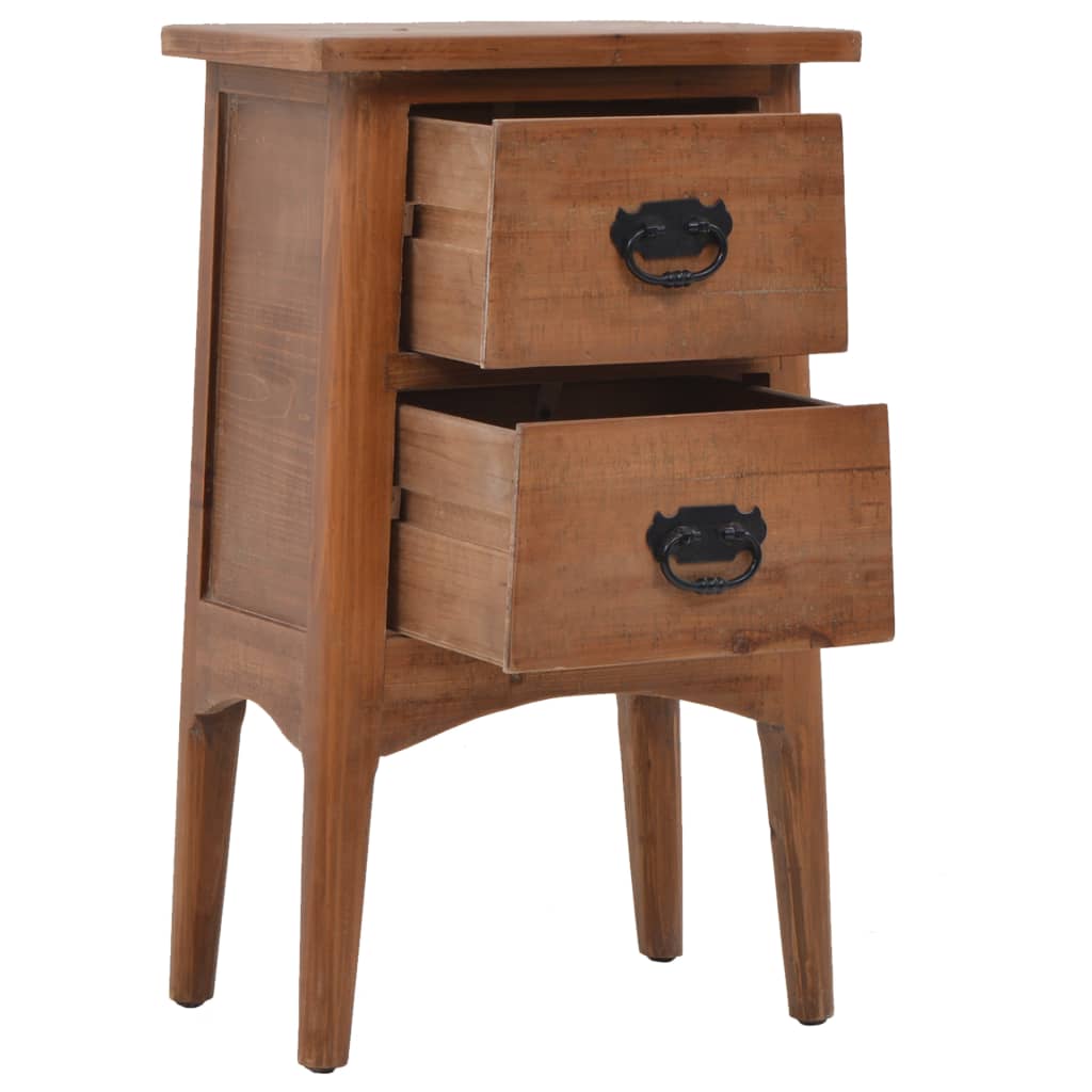 Nachtkastje 40x29x68 cm massief vurenhout bruin is nu te koop bij PeponiXL, paradijselijk wonen!
