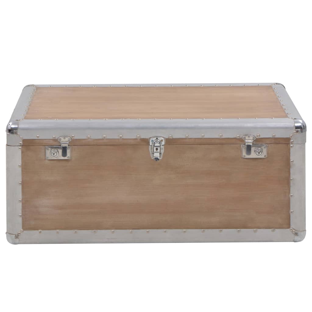 Opbergkist 91x52x40 cm massief vurenhout bruin is nu te koop bij PeponiXL, paradijselijk wonen!