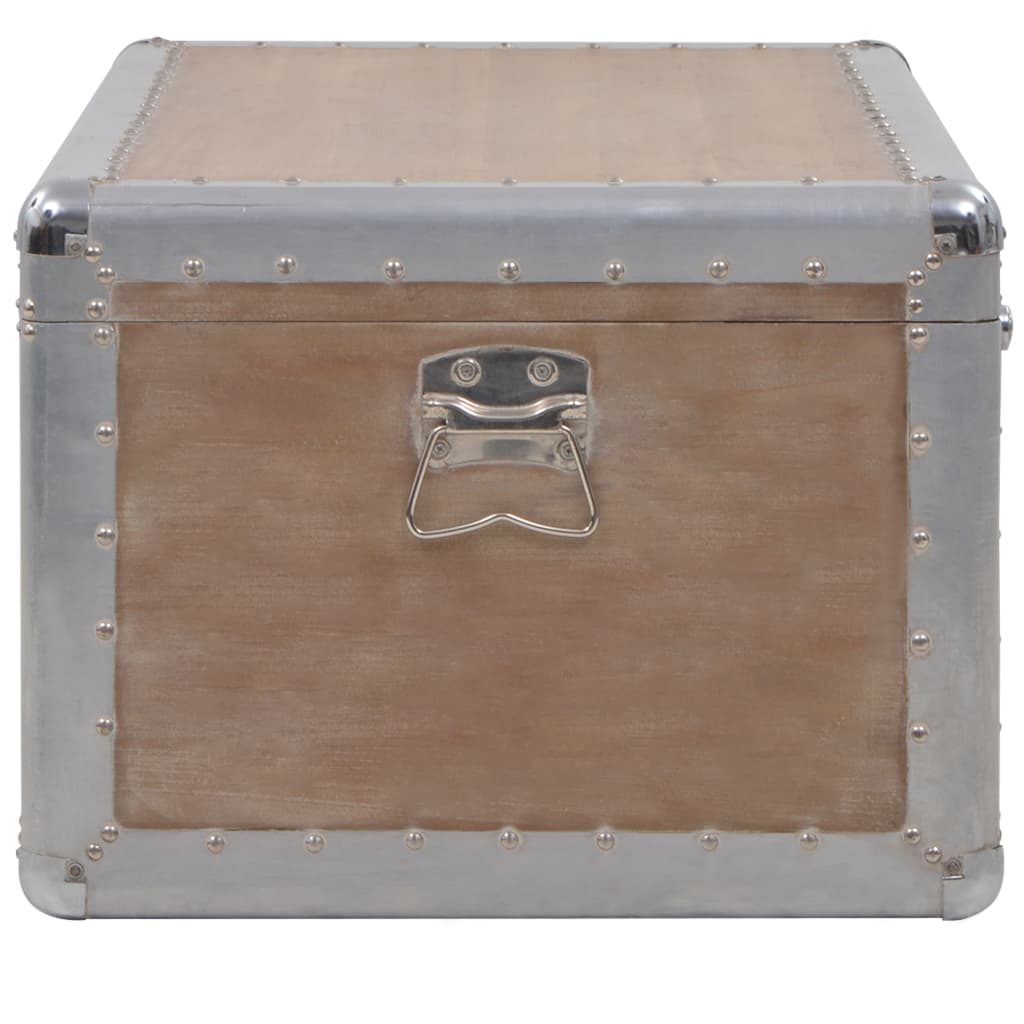 Opbergkist 91x52x40 cm massief vurenhout bruin is nu te koop bij PeponiXL, paradijselijk wonen!