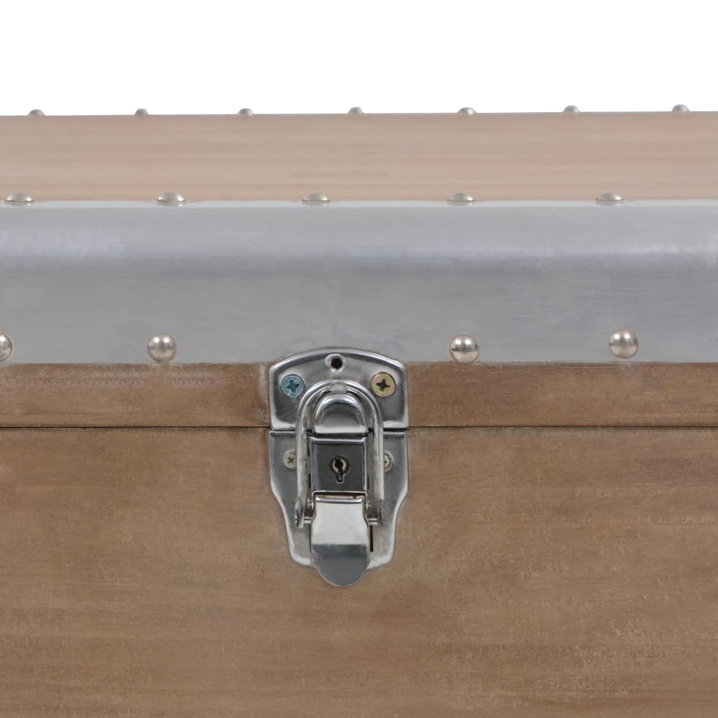 Opbergkist 91x52x40 cm massief vurenhout bruin is nu te koop bij PeponiXL, paradijselijk wonen!