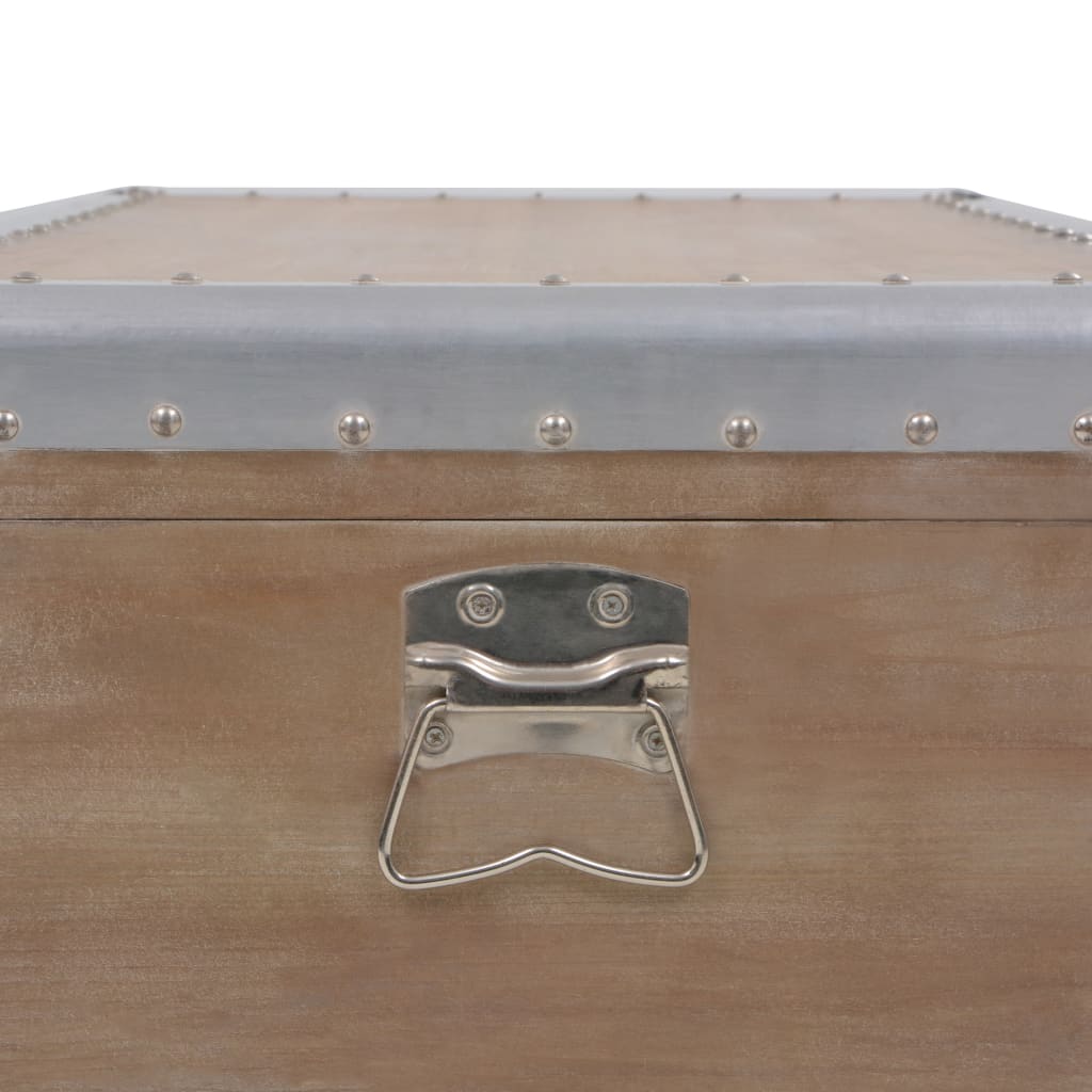 Opbergkist 91x52x40 cm massief vurenhout bruin is nu te koop bij PeponiXL, paradijselijk wonen!