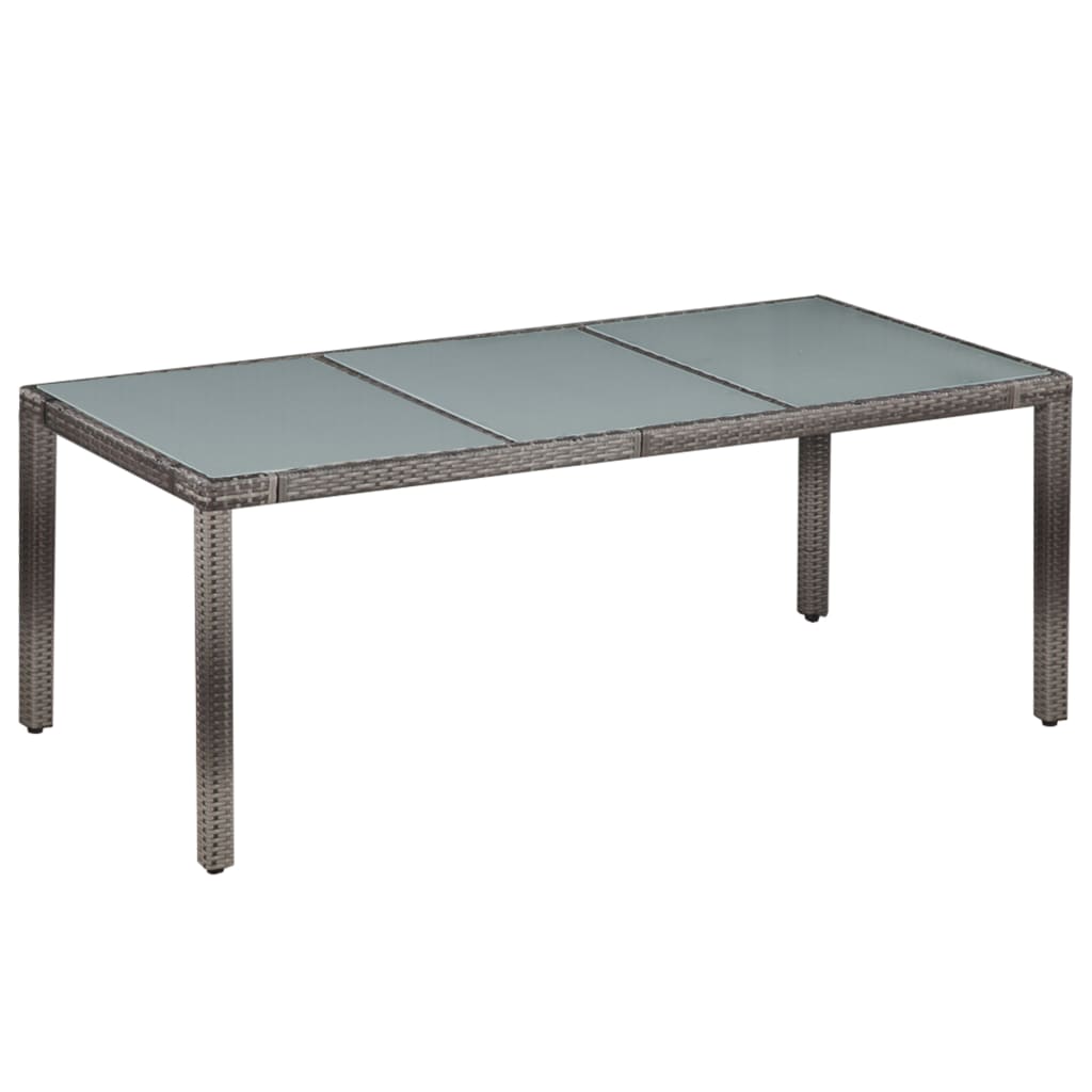9-delige Tuinset met kussens poly rattan grijs is nu te koop bij PeponiXL, paradijselijk wonen!