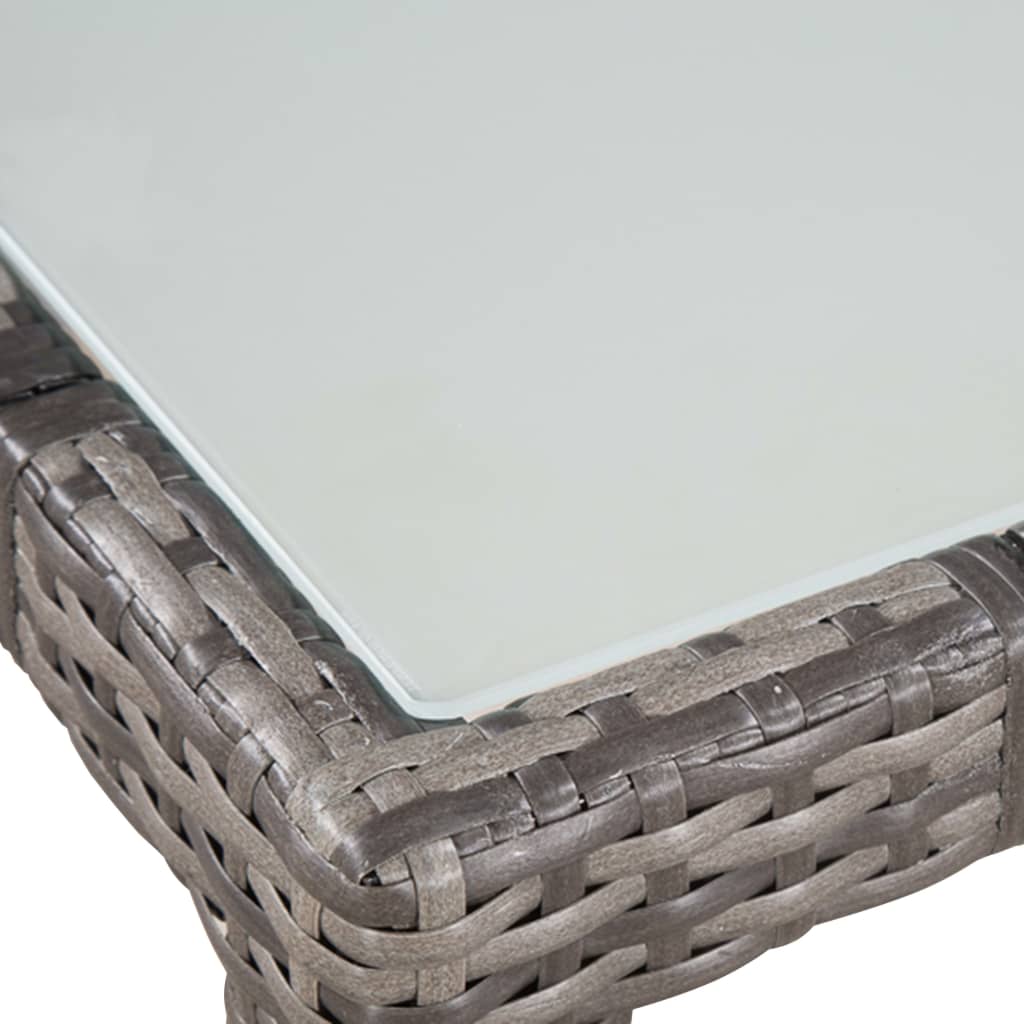 7-delige Tuinset met kussens poly rattan grijs is nu te koop bij PeponiXL, paradijselijk wonen!