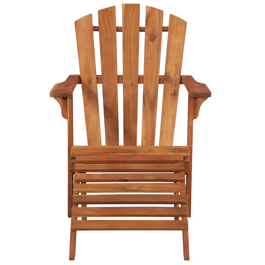 Adirondack tuinstoel met voetensteun massief acaciahout is nu te koop bij PeponiXL, paradijselijk wonen!