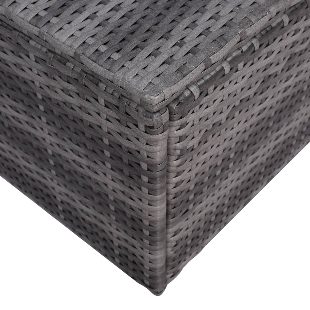 5-delige Loungeset met kussens poly rattan grijs is nu te koop bij PeponiXL, paradijselijk wonen!